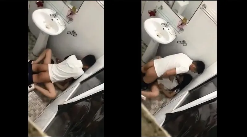 Em người yêu say xỉn và bồ trong phòng tắm nhà hàng